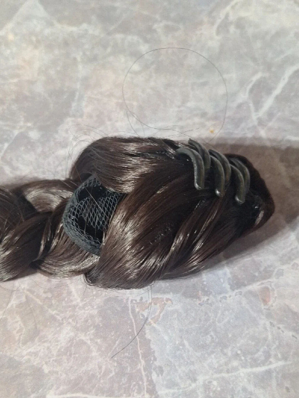 Source Unknown Natural Black Braided Hair Extension